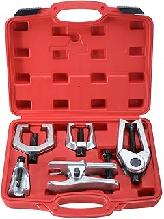 KUNTEC 6Pcs Ball Joint Separator Pitman Arm Puller Tie Rod End Tool Set for Front End Service
