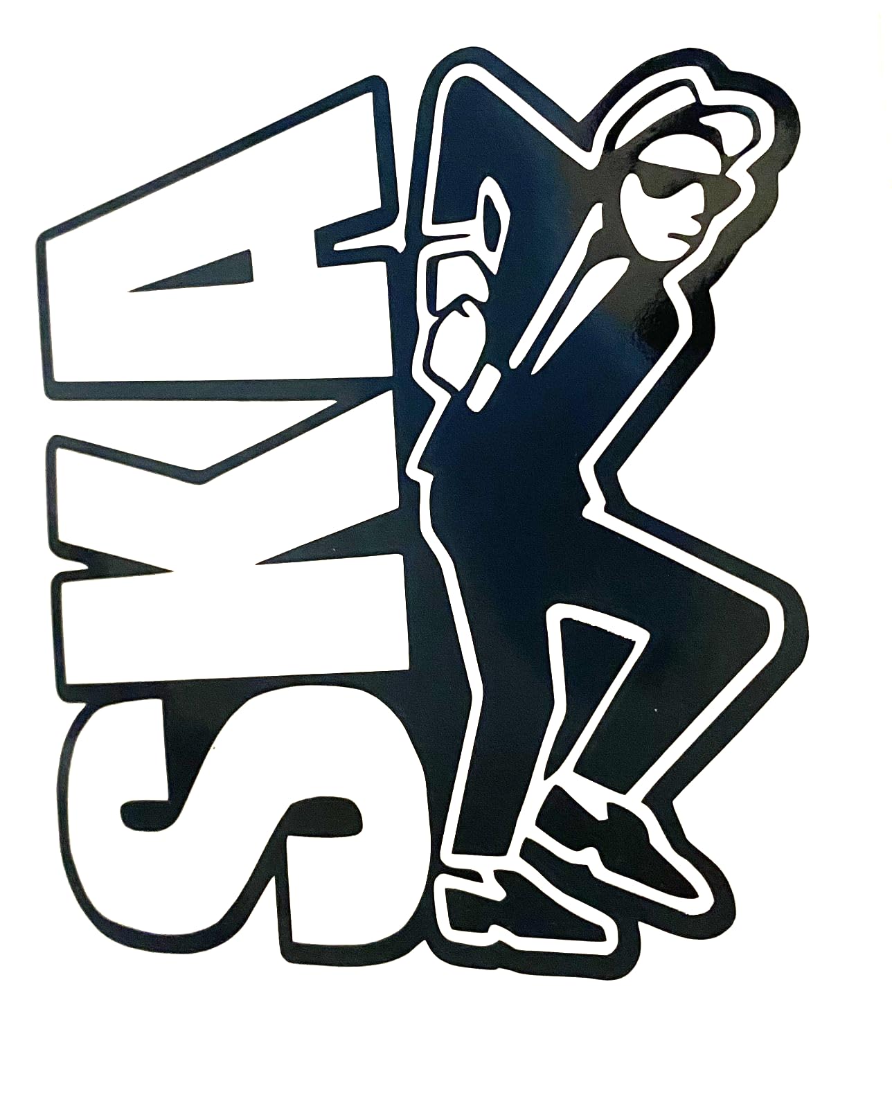 Top Banana Gifts Boys Black Ska, Rude Mod, Wall Art, Sticker, Decal #5