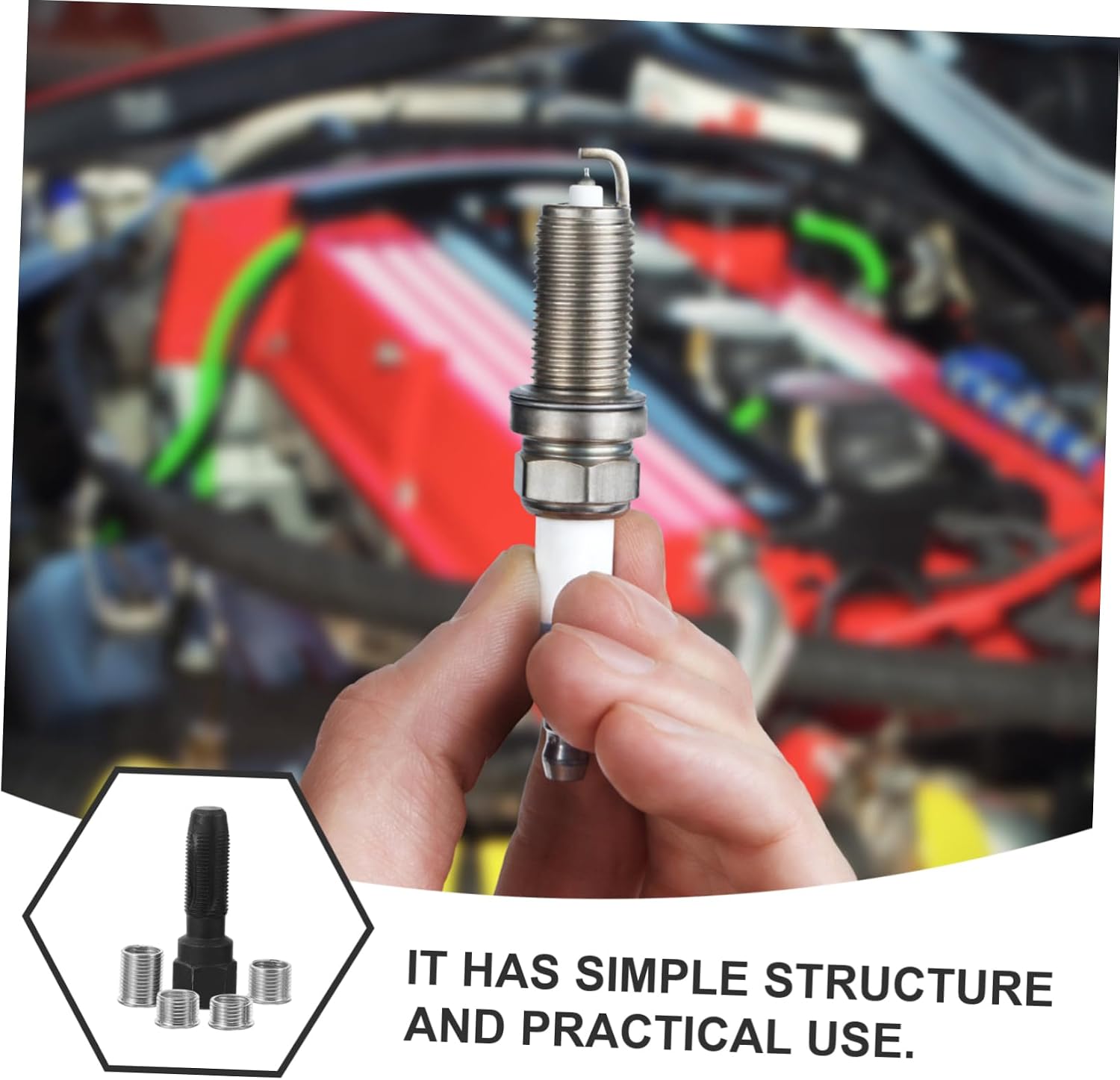 Thread Repair Tool Spark Plug Thread Insert Automotive Spark Plug Repair Kit
