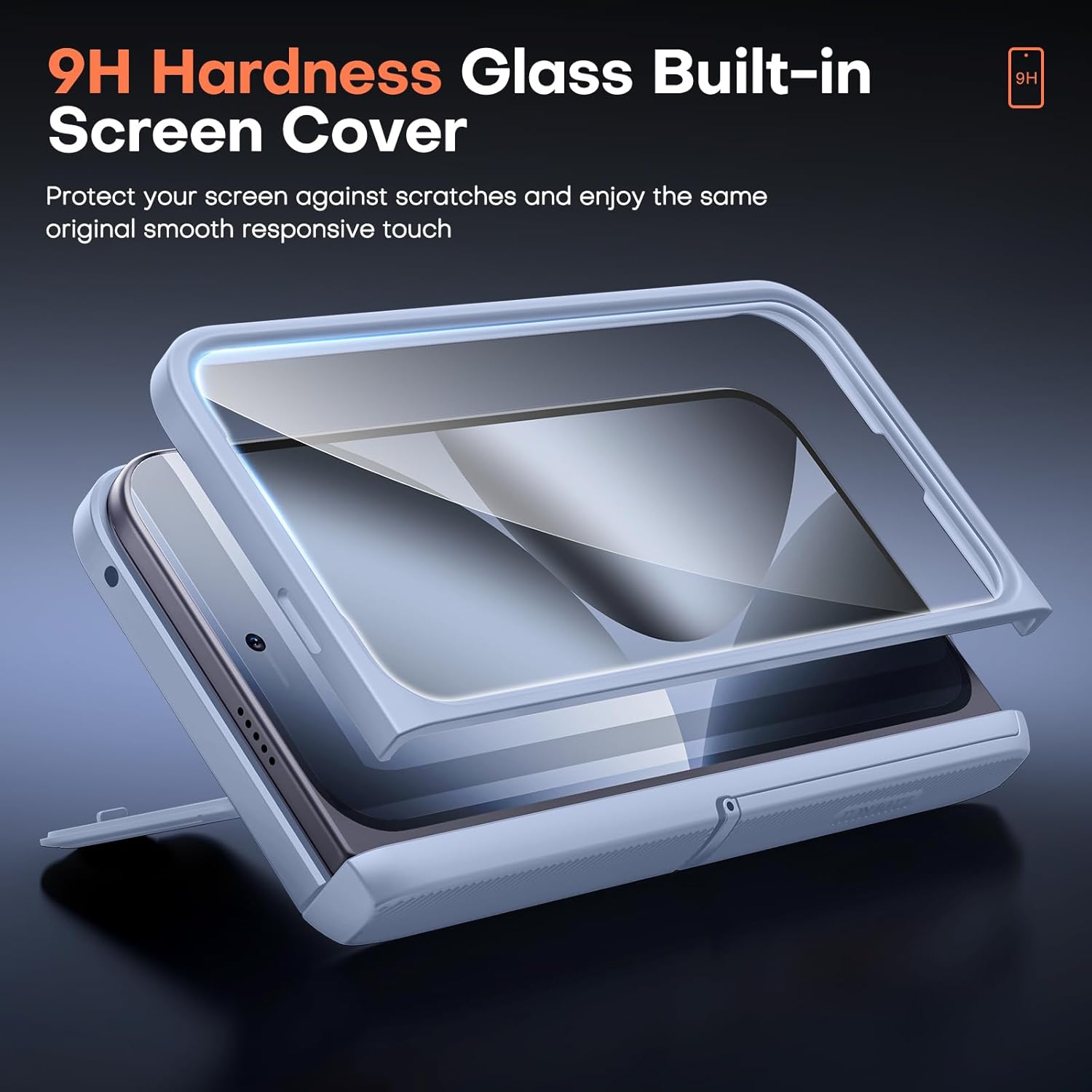 TONGATE Magnetic for Pixel 10 Pro Fold Case with Glass Screen Protector, [Compatible with MagSafe] [with Camera Cover & Hinge Protection] Full-Body Rugged Stand Case for Google 10 Pro Fold, Moonstone