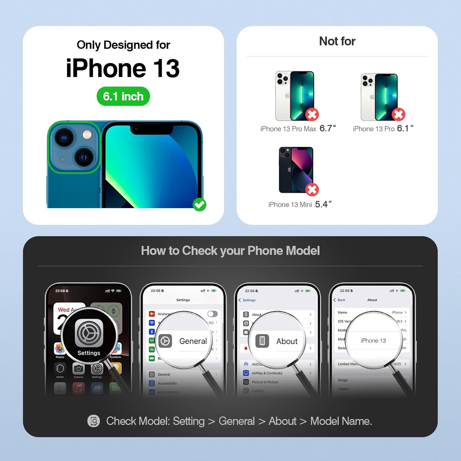 Compatible with iPhone 13 Wallet Case with Card Holder RFID Blocking Zipper Poket PU Leather Flip Phone Case with Wrist Strap Credit Card Slots Men Women,for Apple 13 6.1",Wine Red - Image 7