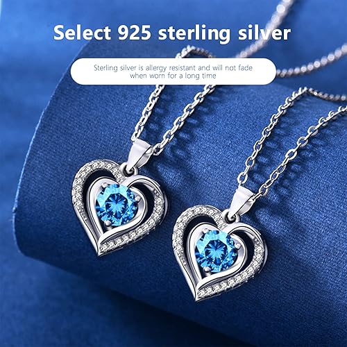 Miniatura 5 de Regalos para mujer, rosa real preservada en caja con collar de corazón, caja de joyería, regalo hecho a mano, rosa real eterna regalo para esposa,