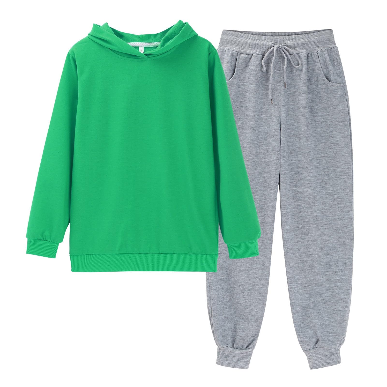 Set tuta da ragazza per bambini a maniche lunghe con cappuccio felpa e pantaloni 2 pezzi abiti scuola sport felpe con cappuccio set tuta tuta