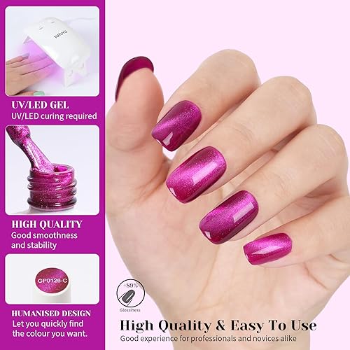 Miniatura 9 de TUTUYU Esmalte de uñas de gel White Pearl de 0.51 onzas líquidas de color blanco perla brillante para salón de manicura o arte de uñas en casa -