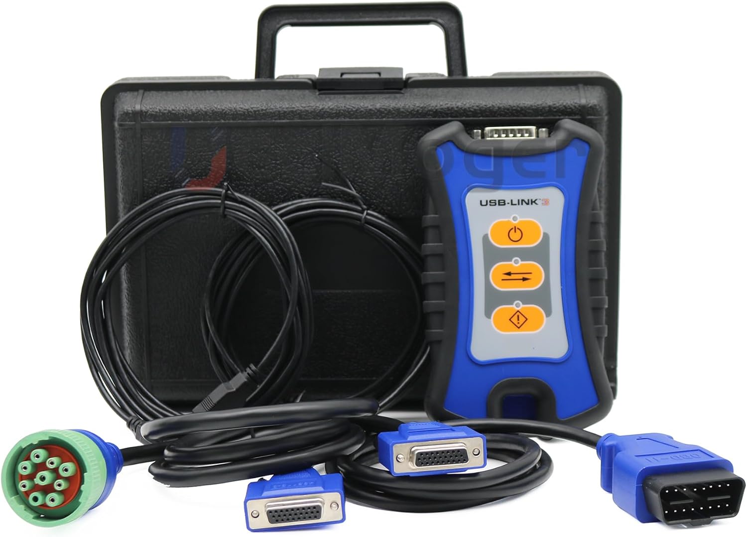 for Nexiq USB Link 3 Wired Edition Heavy Duty Truck Scanner with Repair Information Diesel Universal Truck Excavator Diagnostic (nexiq3 Laptop with All Software)