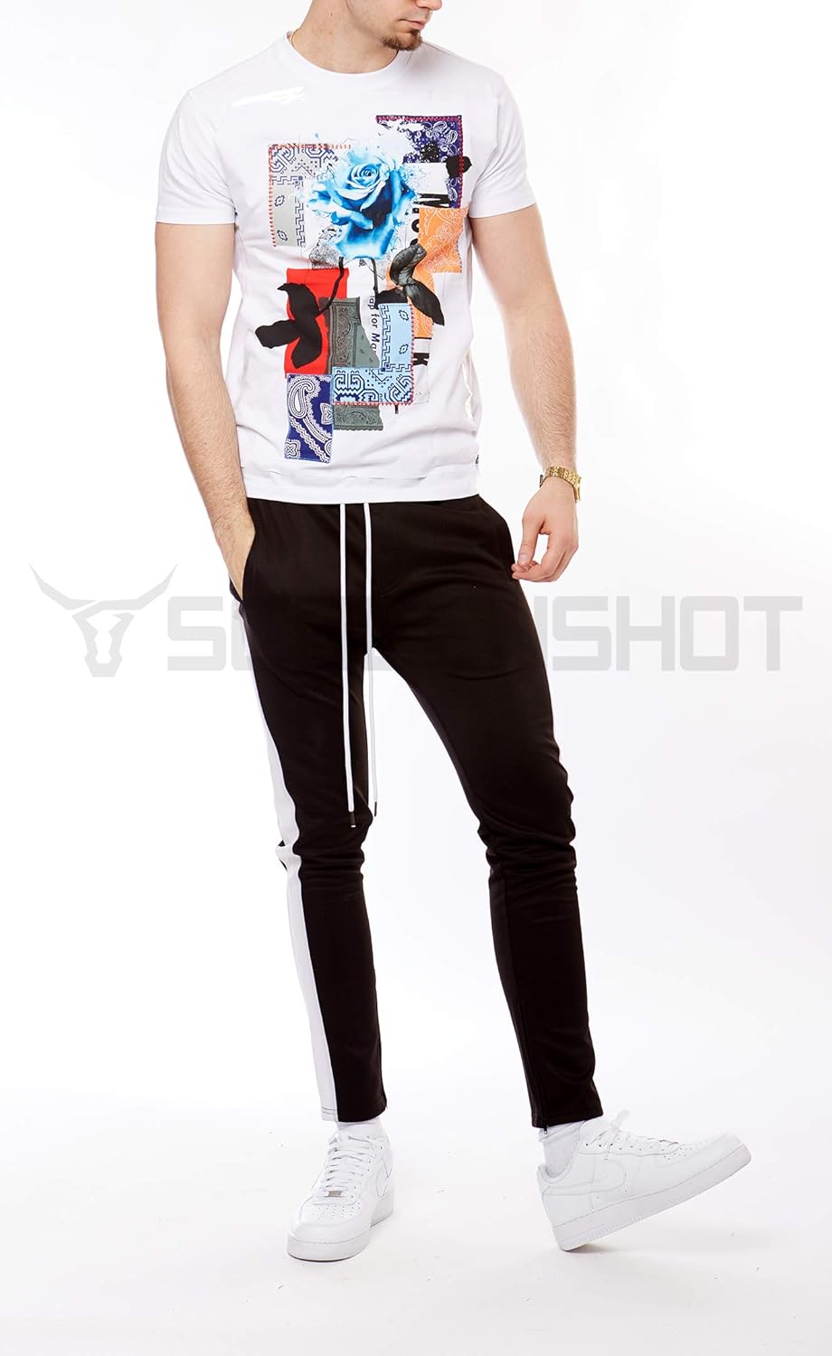 Screenshotbrand Mens Hipster Hip-Hop Urban Tees - NYC Street Fashion Longline Print T-Shirt - Image 2