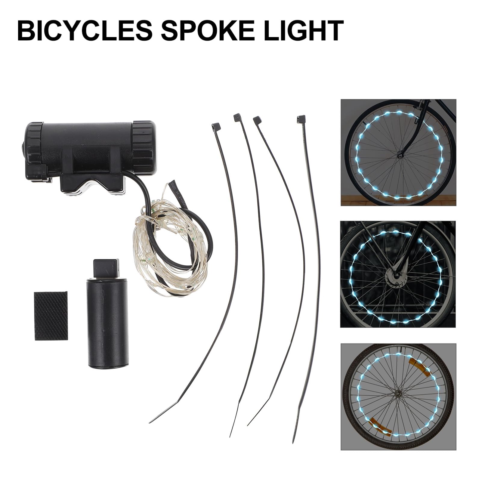 UPKOCH Feu Arrière LED pour Vélo Rechargeable Réfléchissant Décoratif Accessoire De Cyclisme Abs Noir