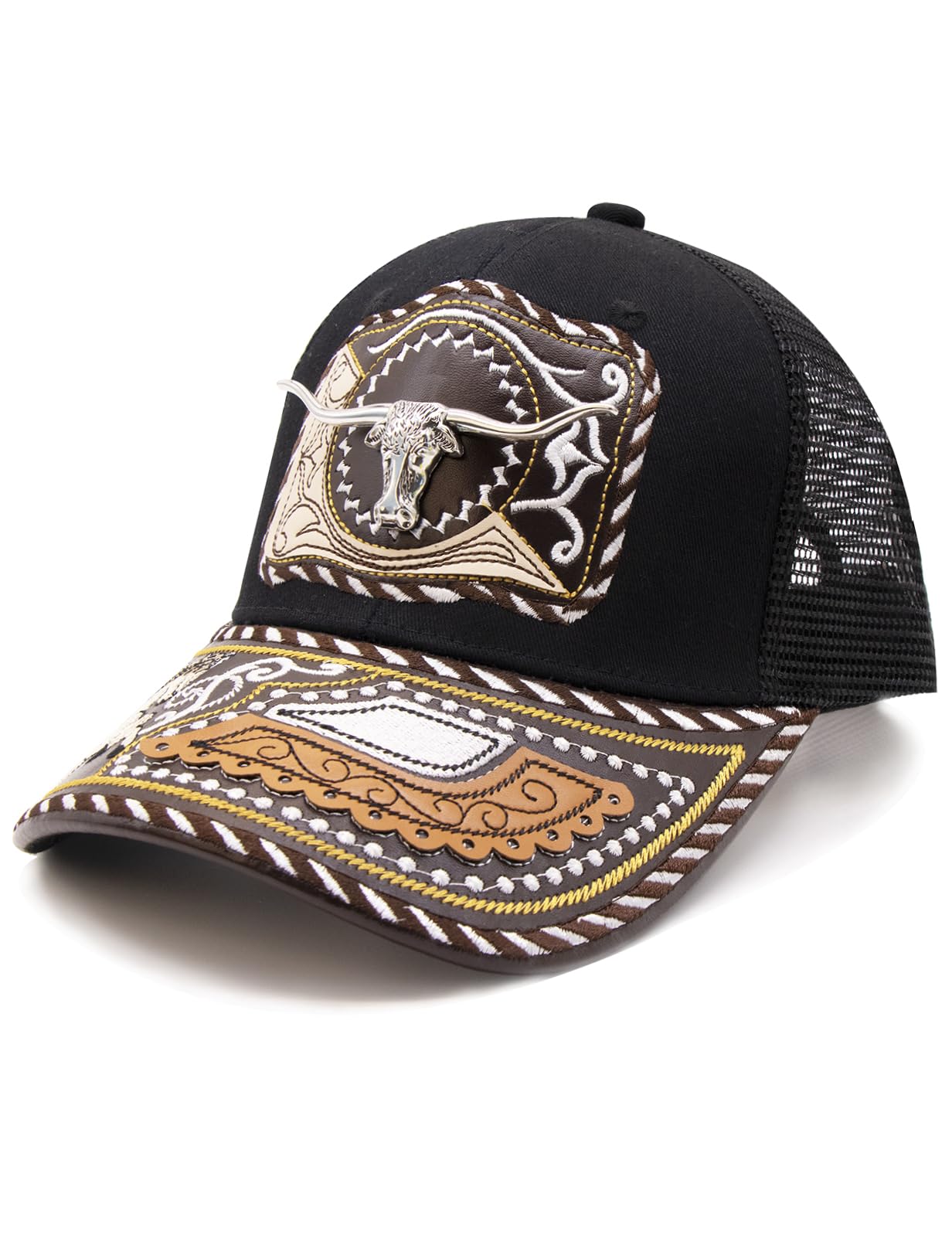 URAMAN Cowboy Trucker Hats for Women Men Western Cowgirl Cute Baseball Cap