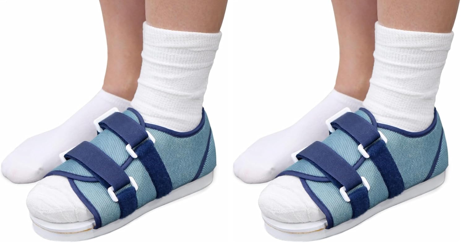DMI Post Op Shoe, Surgical Walking Shoe or Walking Boot,Foot Pain, Broken Foot or Toes, Lightweight with Adjustable Straps, Universal Left or Right Foot, 1 Each, Shoe Size Men's 9-11