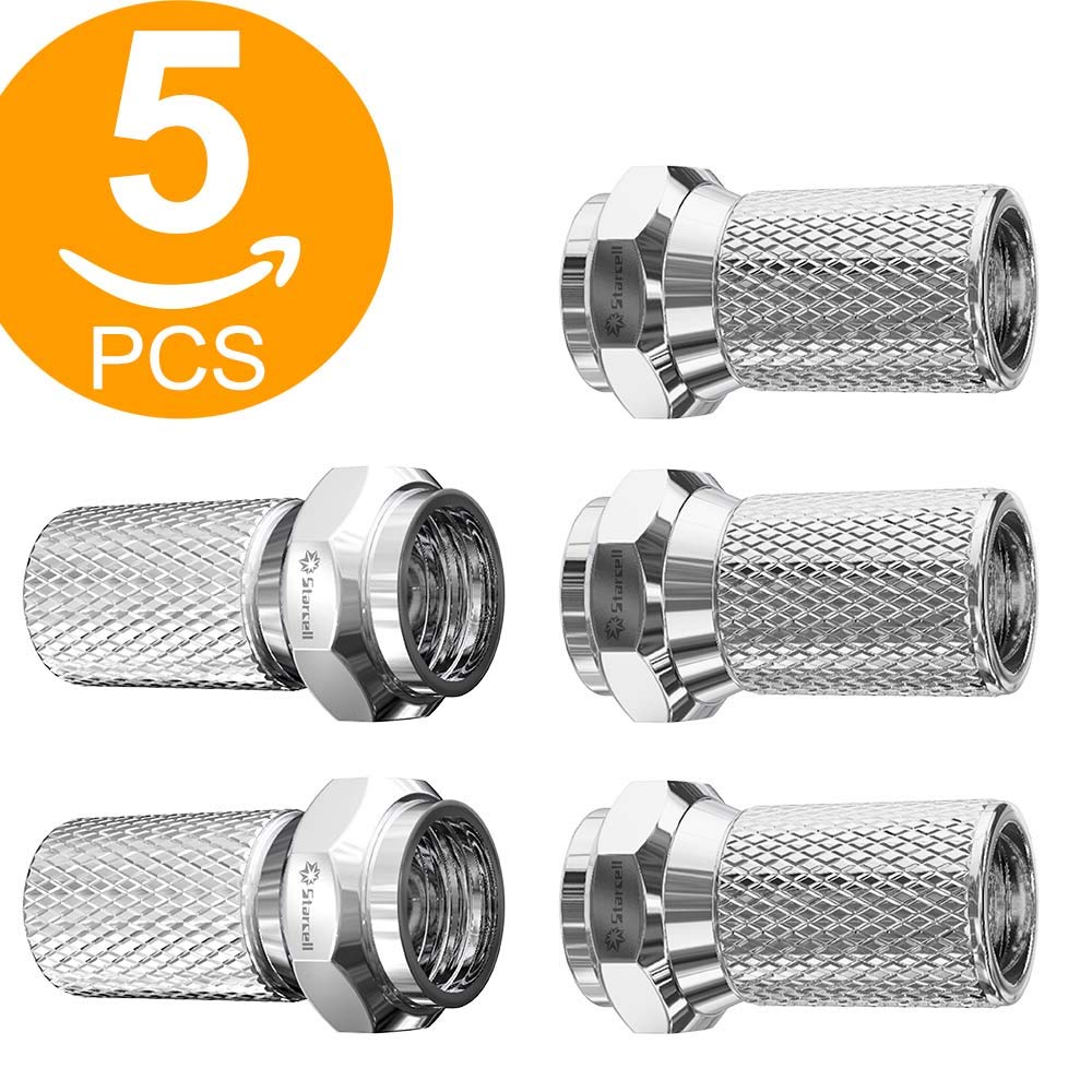 Starcell Micro Screw/Twist on 755F Connectors for Satellite TV Aerial