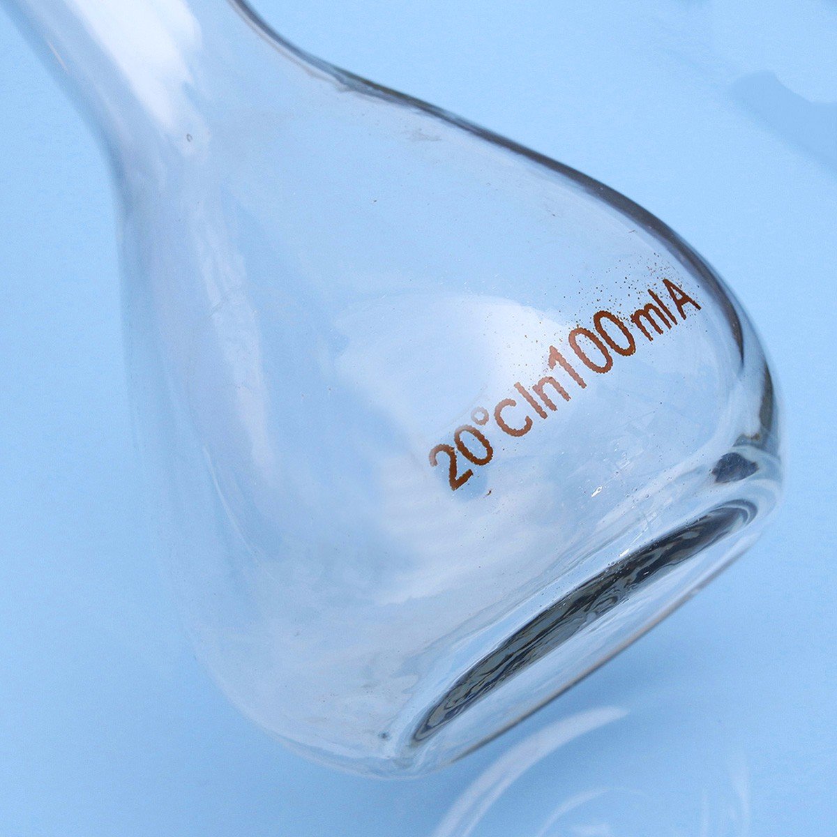 Fiole Jaugée En Verre Borosilicaté Transparent, 100 Ml, Avec Bouchon