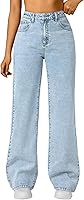 TrendyQueen Women's High Waisted Wide Leg Jeans - Stretchy Baggy Denim Pants for Comfort & Style