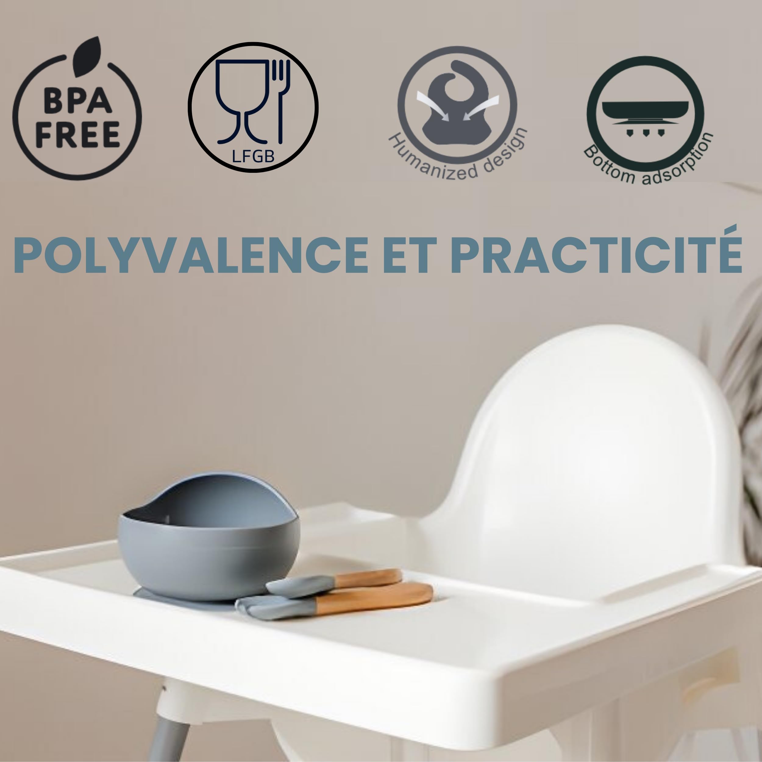 Coffret Repas Bebe - Assiette Bebe Ventouse - Assiette Bebe 1er Age