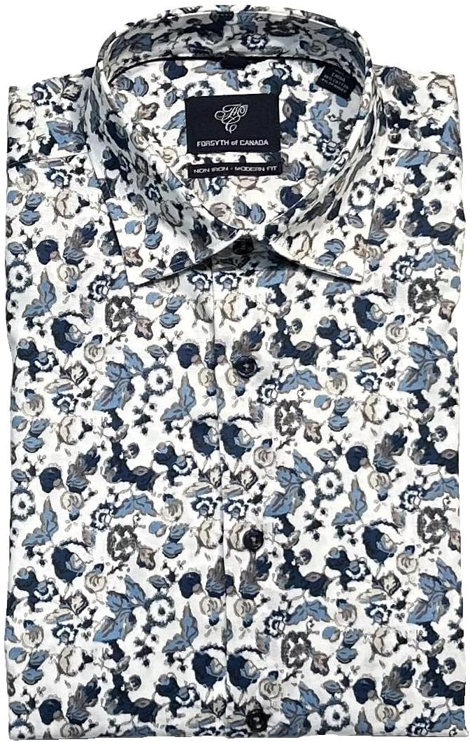 Forsyth of Canada Modern Fit Non-Iron Long Sleeve Stretch Sport Shirt