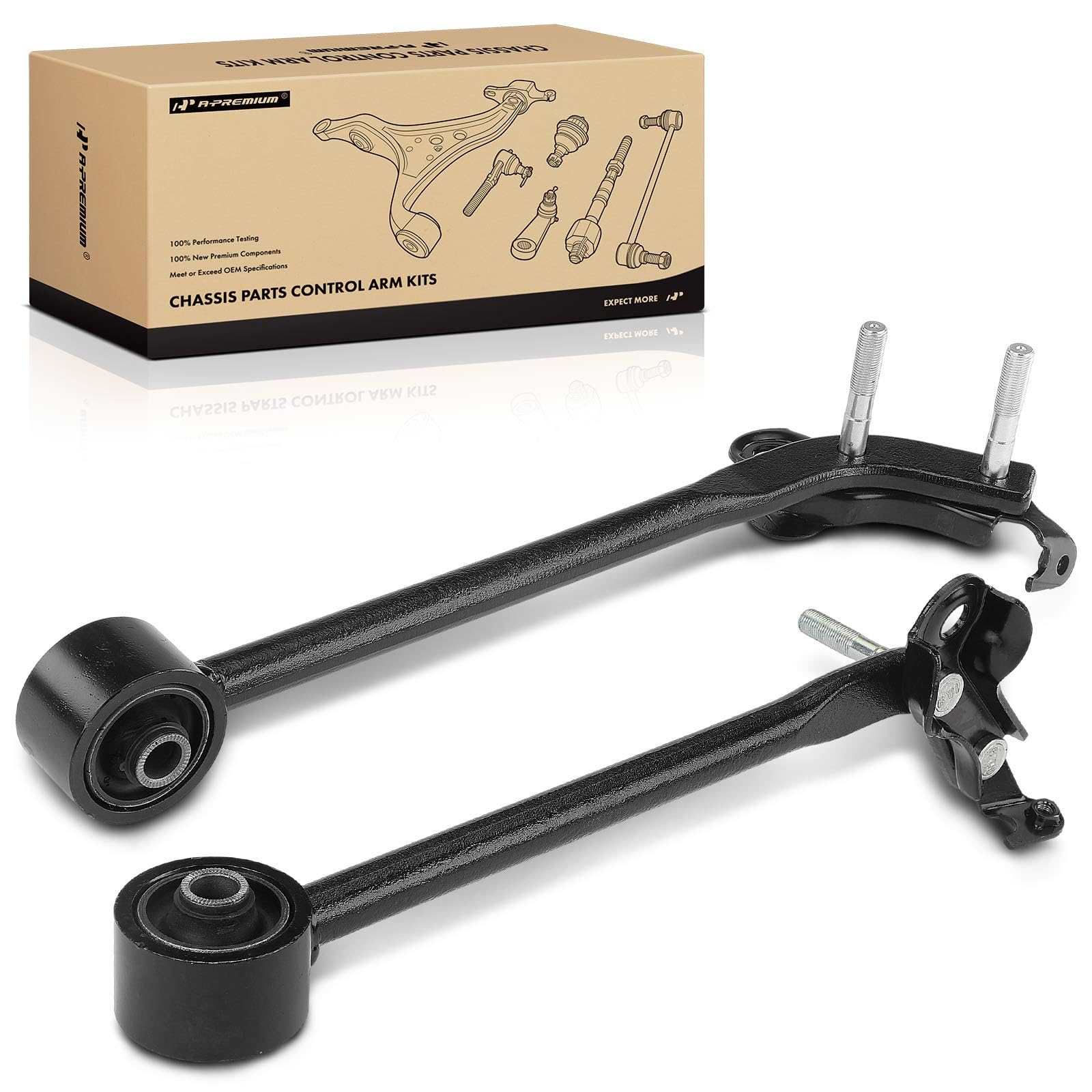 A-Premium 2 x Front Control Arm with Bushing, Compatible with Toyota Tacoma 1995-2000, RWD Only