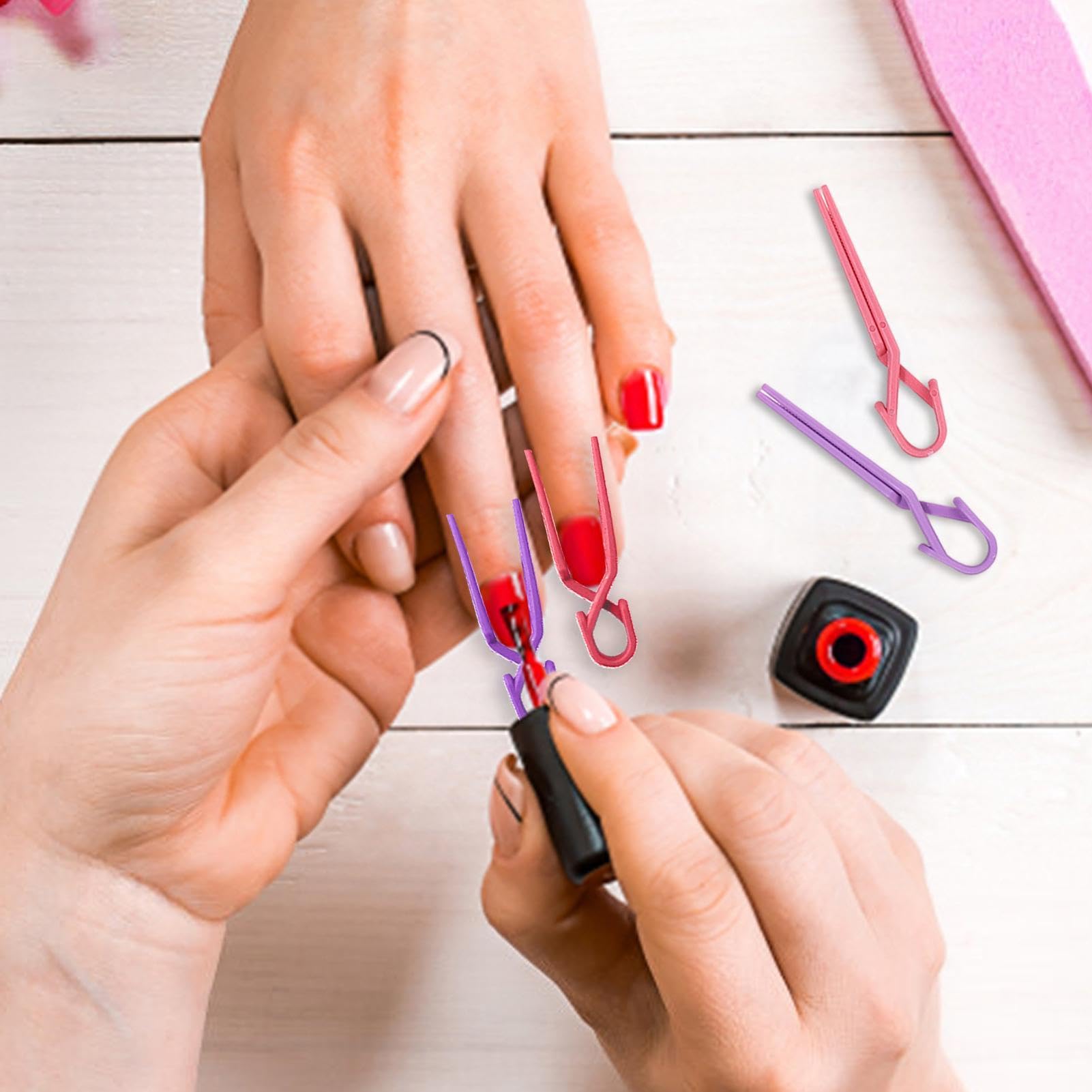 Polerowane klipsy ochronne do paznokci, 10 sztuk, antypoślizgowe nakładki na palce, narzędzie do manicure wielokrotnego użytku, profesjonalny polerowany asystent suszenia, akcesoria kosmetyczne