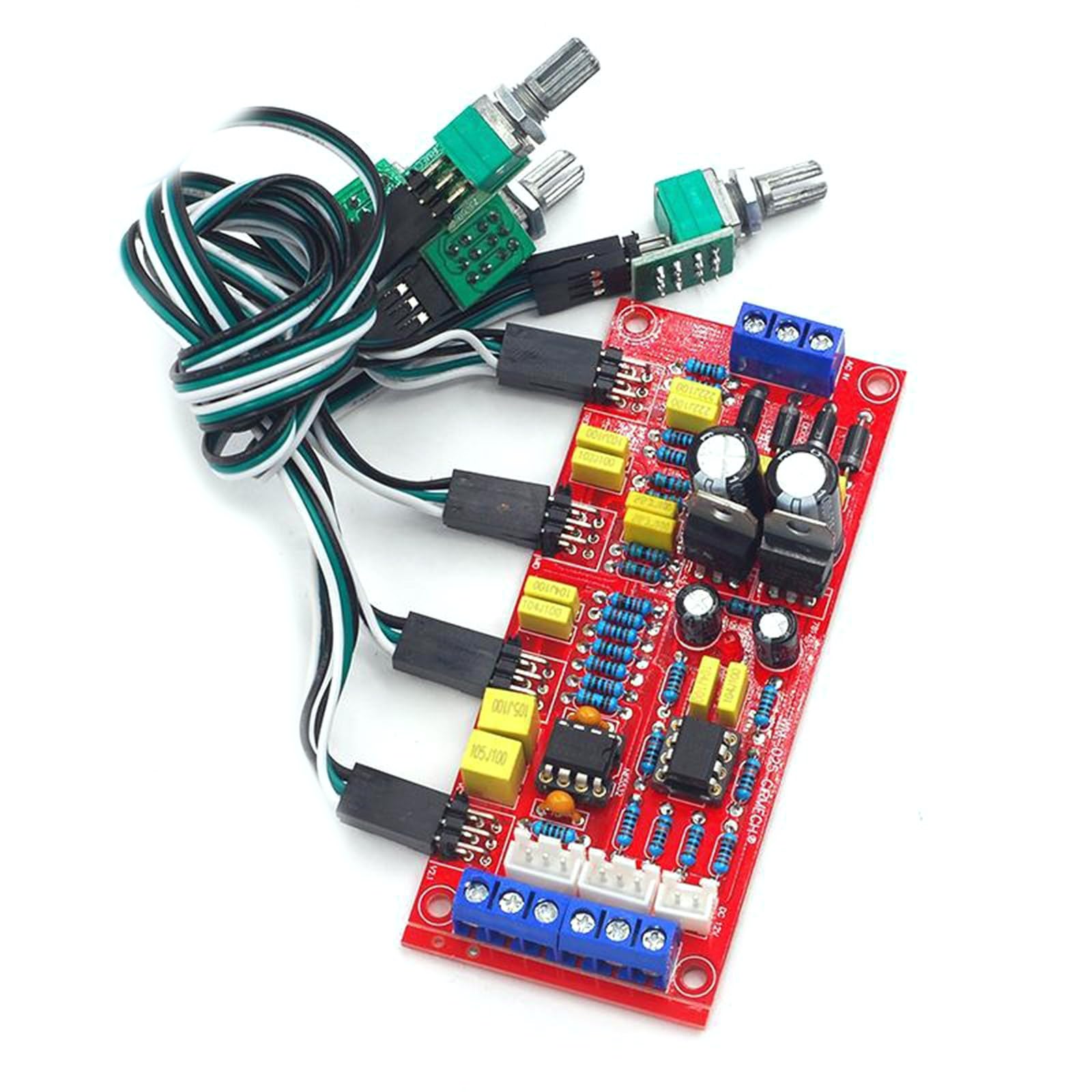 Auditory Preamp Module NE5532 Double Chip Tone Board with Customizable Treble Midrange Bass Preamplifier
