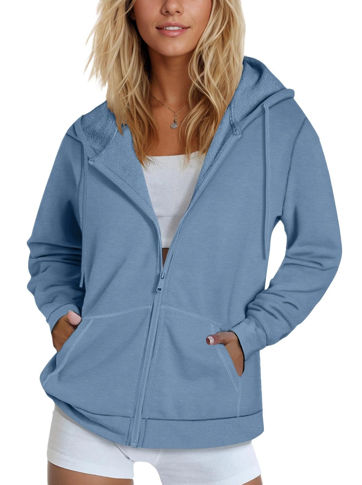 SMENG Womens Zip Up Hoodie