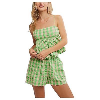 Free People Mia Plaid Tank Top Women