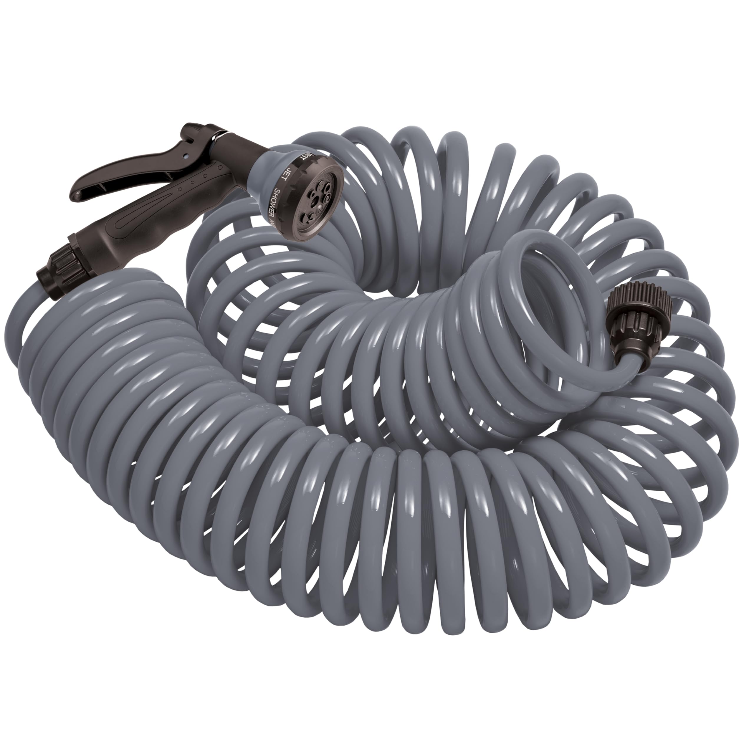 Orbit 27560 Spiral-Gartenschlauch, 15,2 m, Grau