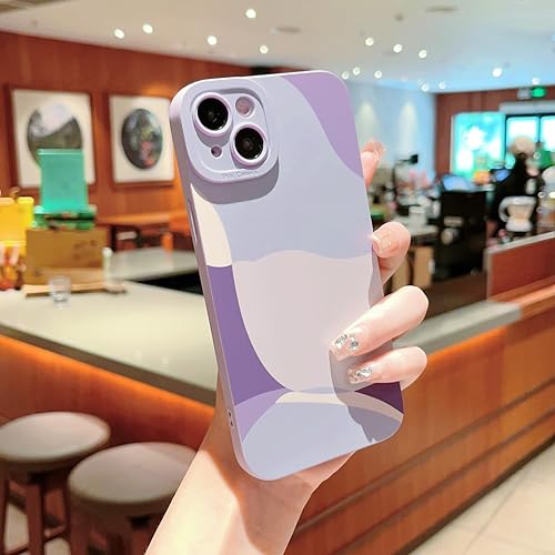 Miniatura 2 de YKCZL Funda compatible con iPhone 15 de 6.1 pulgadas, bonito patrón de corazón pintado con diseño de corazón, protector completo de lente de cámara,