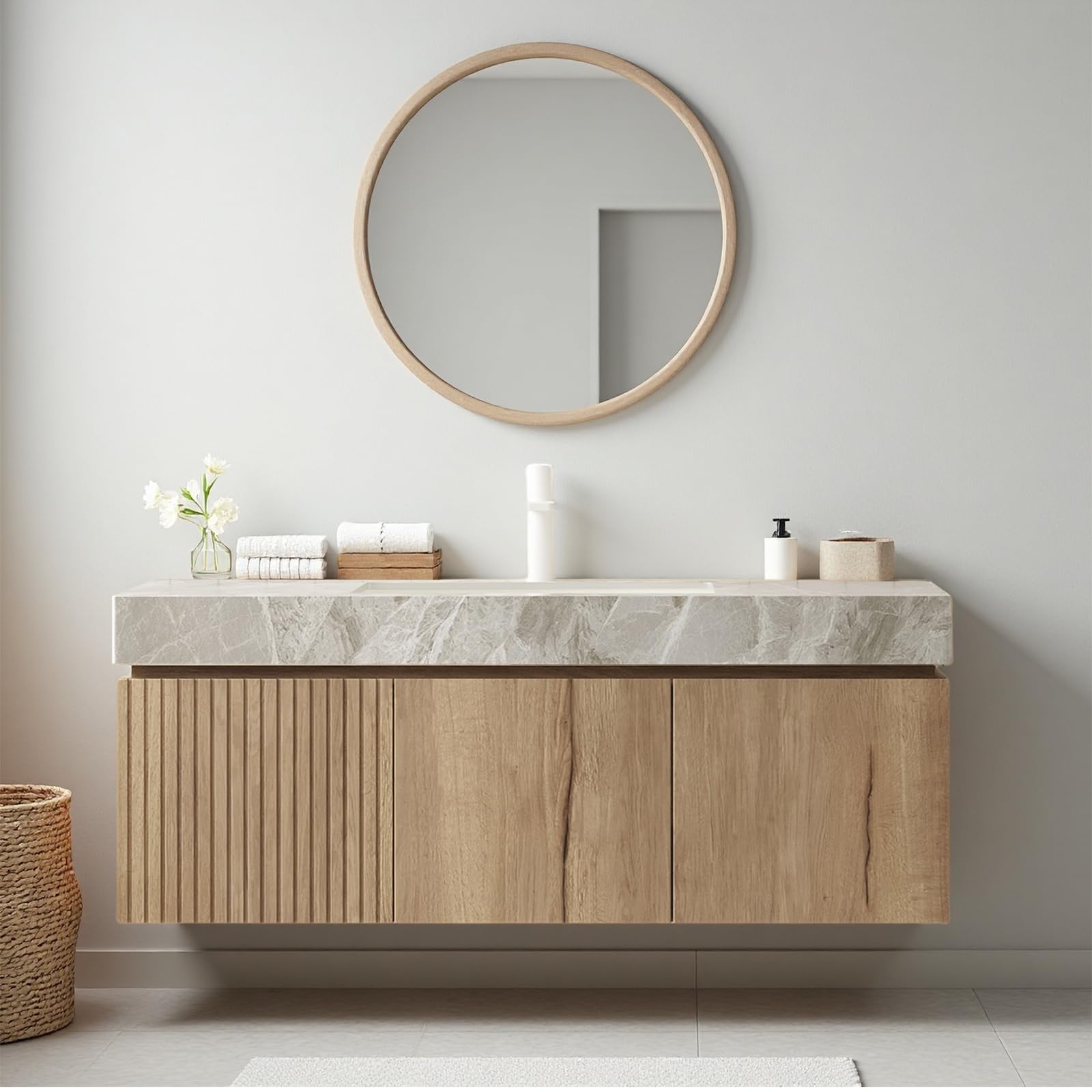 Ambrovina 48-inch Floating Bathroom Vanity