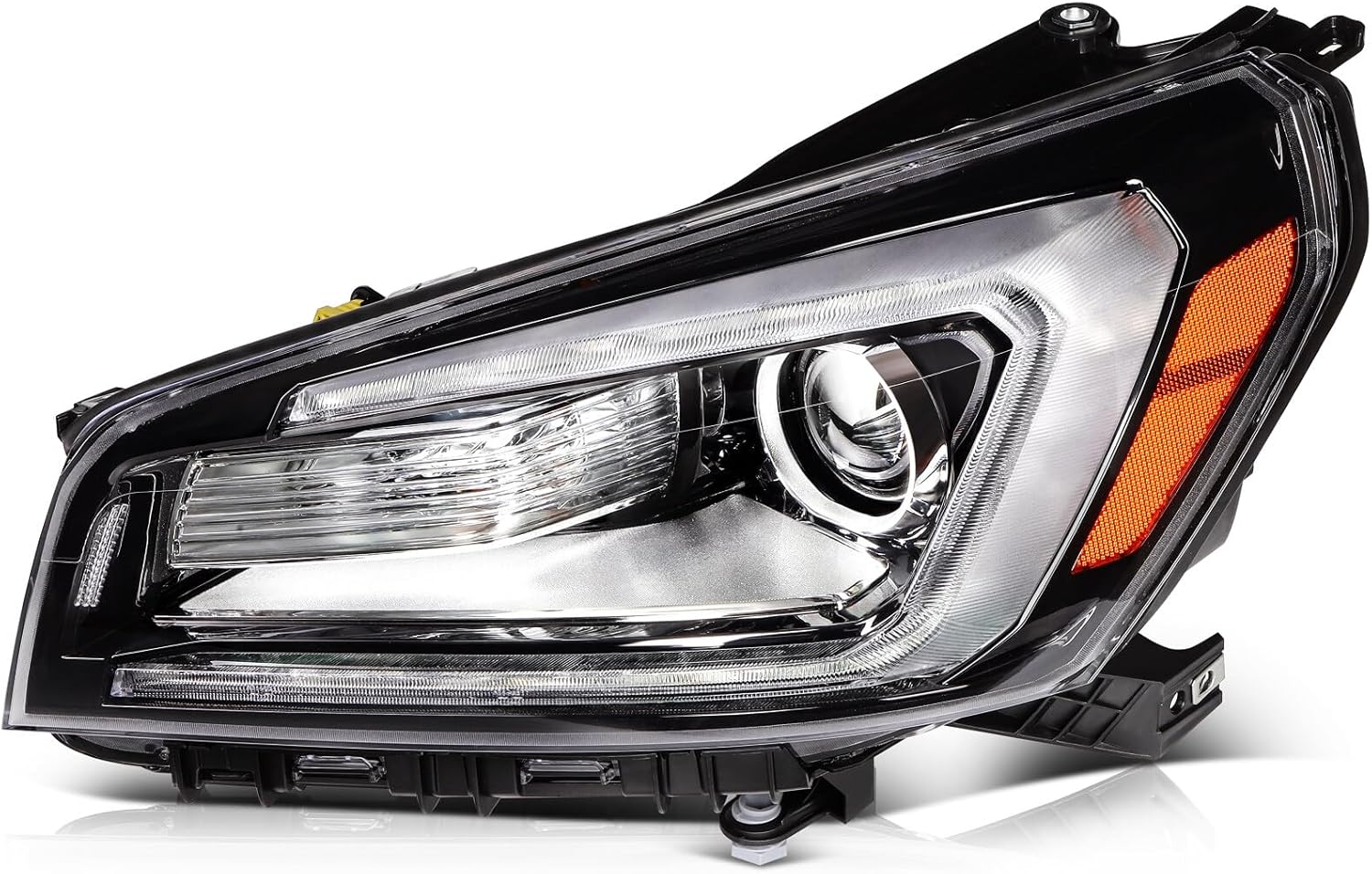 Headlight Assembly Fit with 2013-2016 for GMC ACADIA 2017 for GMC Acadia Limited Chrome Housing Left 23358994 GM2502376