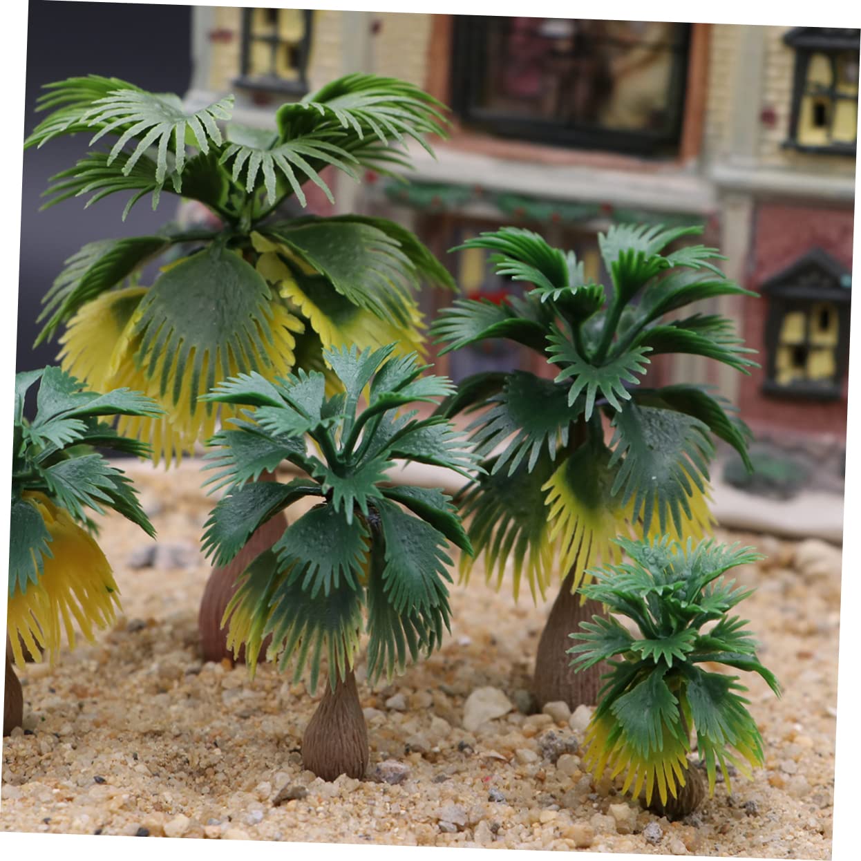 TEHAUX 45pezzi Palma Modellini Per Scala n z Paesaggio Decorazioni Per Diorama e Scenari Naturali