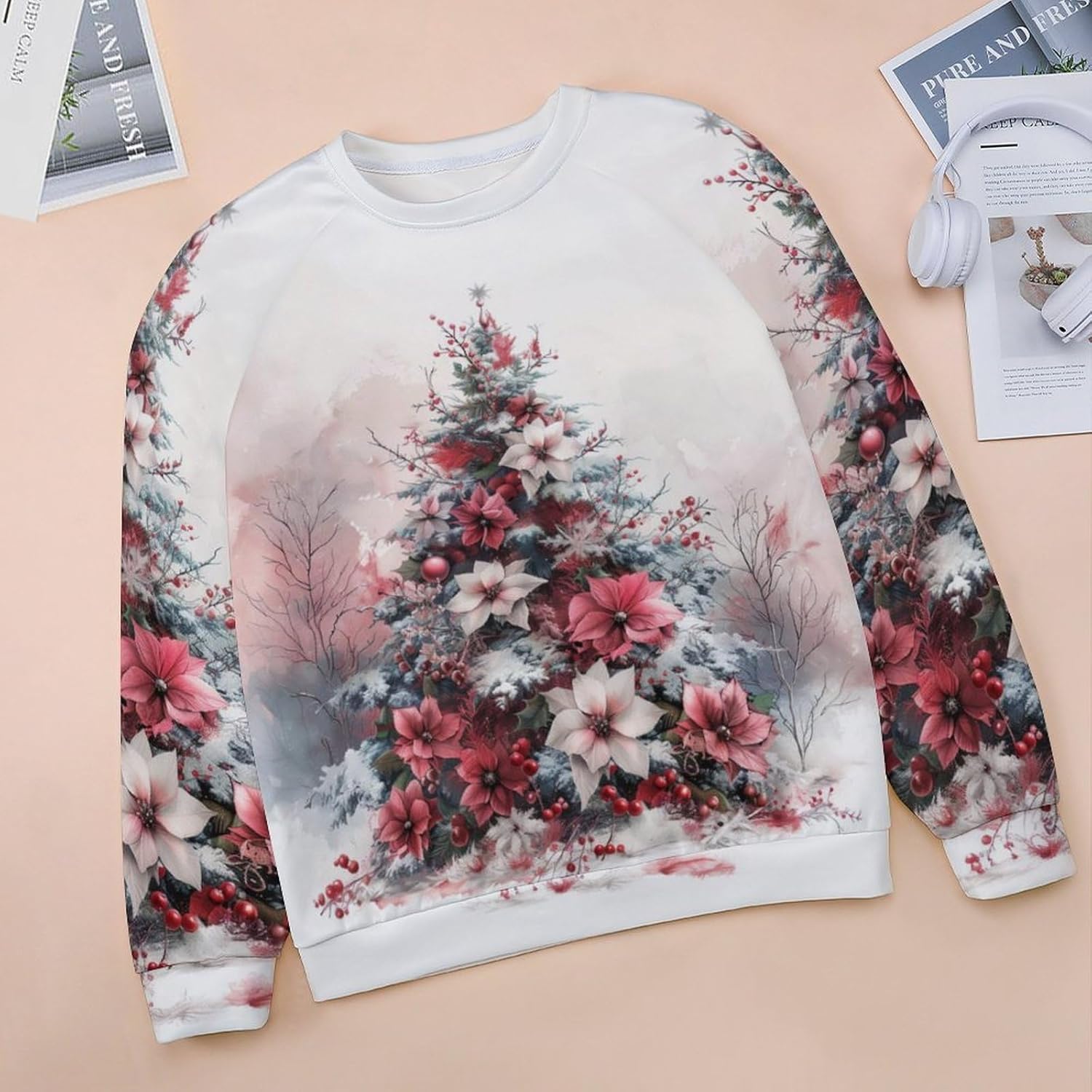 Sweatshirt for Women Halloween Print Fashion Comfy Fall Oversized Outfits Crewneck Lightweight Cotton Shirts - Image 3