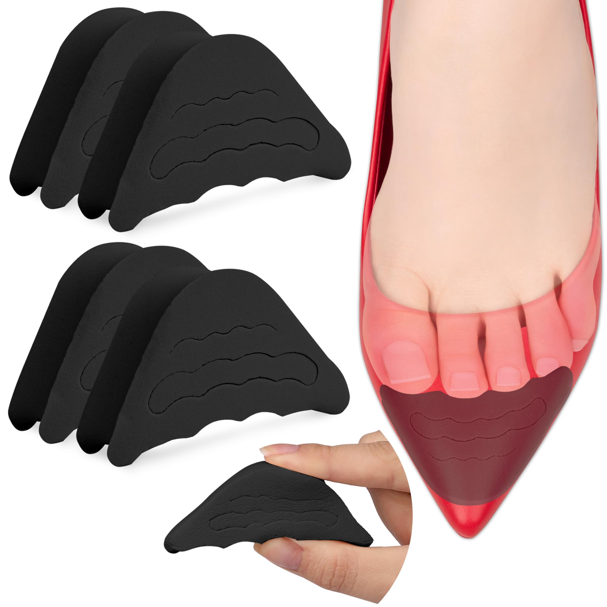 Coussinets Orteils Lot 5 Paires - Éponge Douce Réutilisable - Pour Chaussures Amples