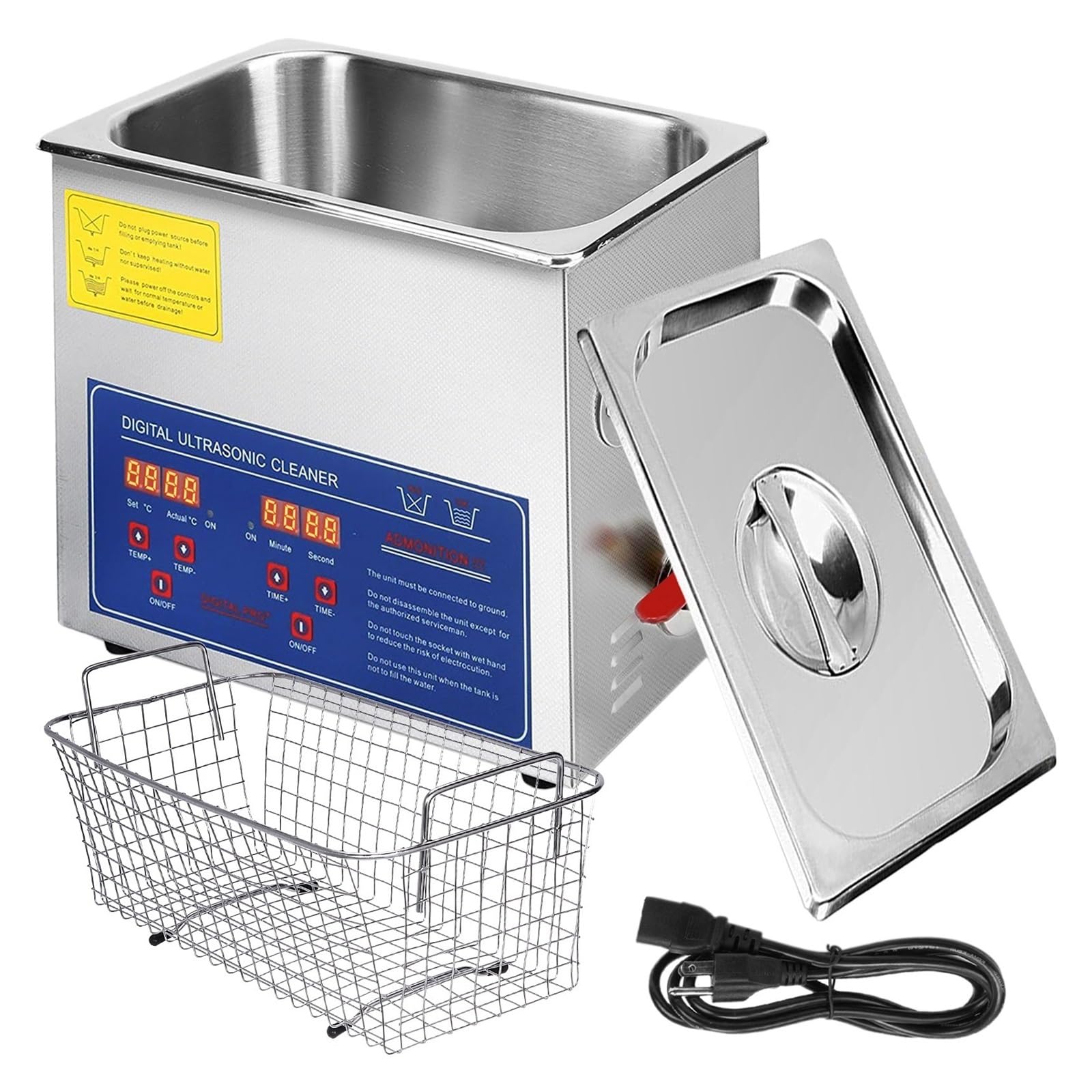 200W Ultra Cleaner Biżuteria Czyszczenie Grzałka Timer 6L Zbiornik Maszyna do Czyszczenia Kąpieli Przemysł Sprzęt Ze Stali Nierdzewnej