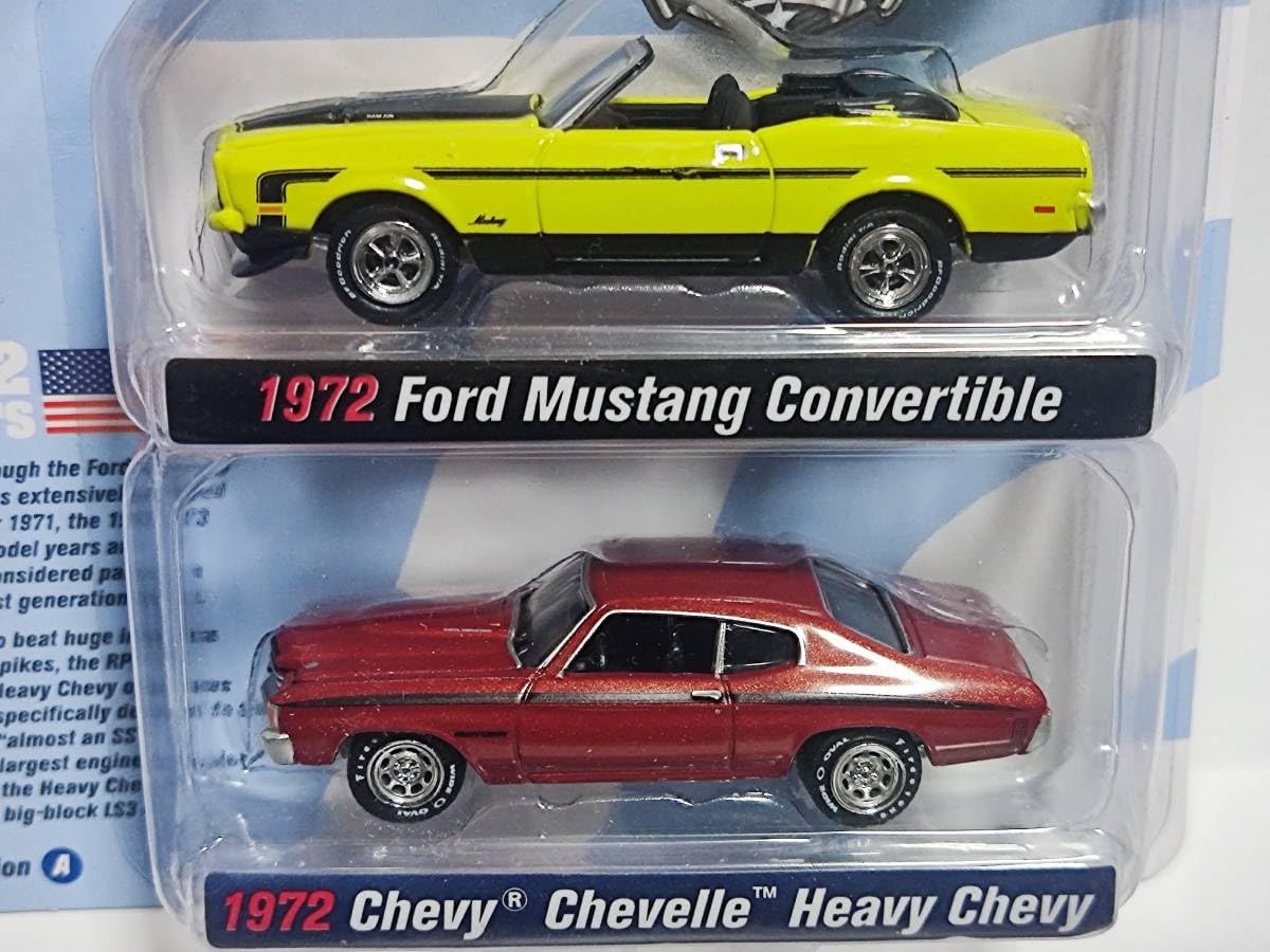 Amazon | JOHNNY LIGHTNING CLASS OF 1972 2Packs‐Ford Mustang/Chevy