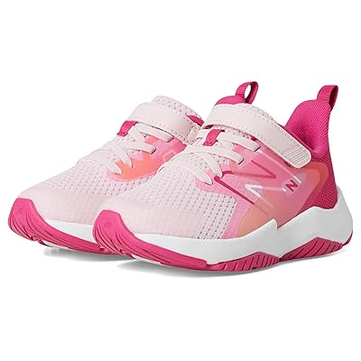New Balance Kids Rave Run v2 Bungee Lace with Top Strap (Little Kid/Big Kid) Kids Shoes Rose Sugar/Carnival Pink/Signal Pink