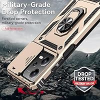 Vista 22 de Funda para Redmi Note 12 Pro Case/Poco X5 Pro 22101320G Funda con protector de pantalla de vidrio templado y cubierta de cámara deslizante, soporte