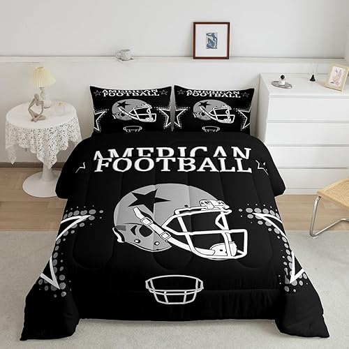 Miniatura 130 de Castle Fairy Juego de ropa de cama de béisbol, tamaño matrimonial, juego de edredón de 3 piezas para niños, niños, adolescentes, decoración