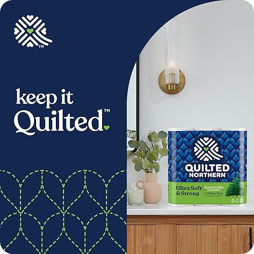 Miniatura 12 de Quilted Northern Papel higiénico ultra suave y fuerte, 24 megarrollos  96 rollos regulares, 5 veces más fuerte*, papel higiénico suave de alta