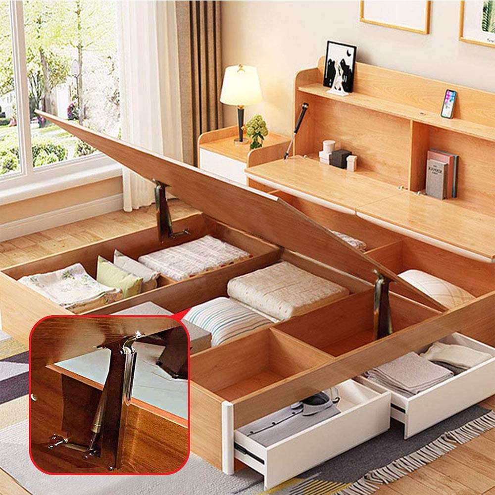 2 Pieces Gas Spring Lid Stay,Heavy Duty Gas Spring,100N/10KG Safety