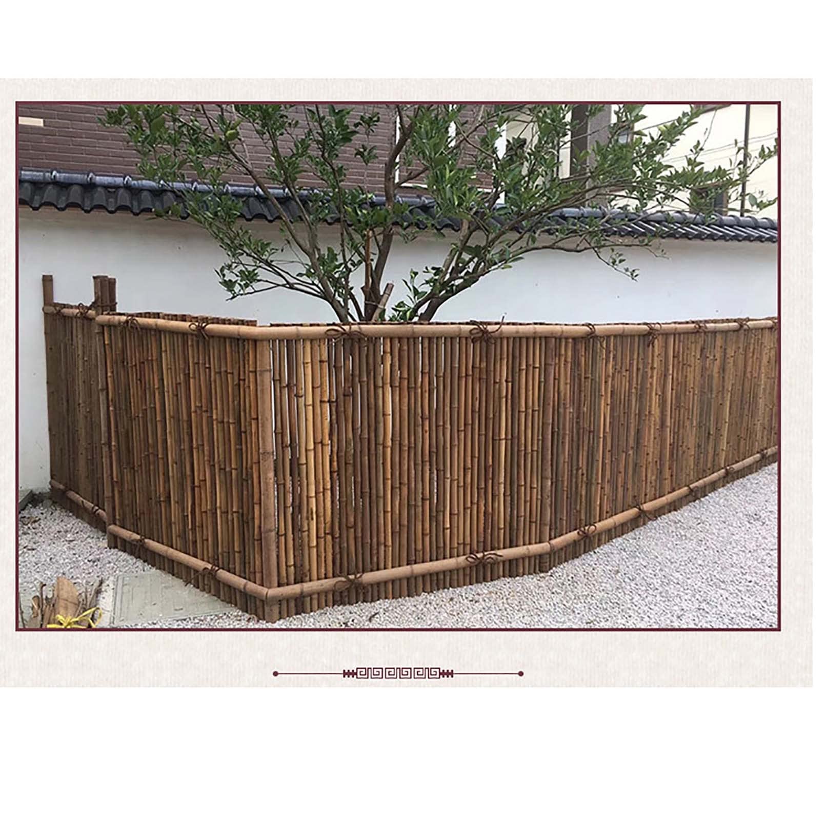 Bambus-Sichtschutzzaun fr Garten, Pool, Umrandung, Balkon, 90 cm hoch,  Wandverkleidung, Dekoration, 120 cm hoch, natrlicher Bambus, Gre: L 300  x H 90 cm : Amazon.de: Garten