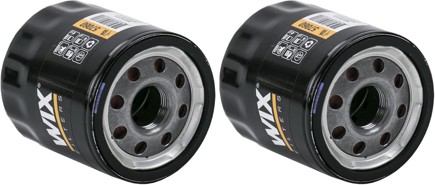 Pair Set Of 2 Engine Motor Oil Filters For Alfa Romeo Buick Cadillac Chevrolet Chrysler Dodge Fiat Freightliner GMC Hummer Isuzu Jeep Pontiac Ram Saab Saturn Suzuki Volkswagen FI