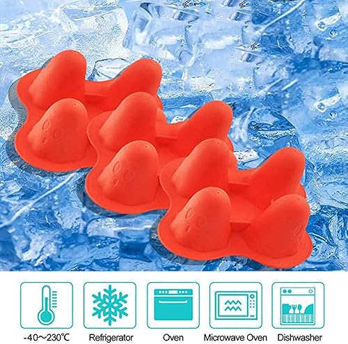 Miniatura 5 de Moldes de silicona para cubitos de hielo, bandeja para hacer cubitos de hielo fantasma de Halloween para whisky, licores, cócteles, dulces,