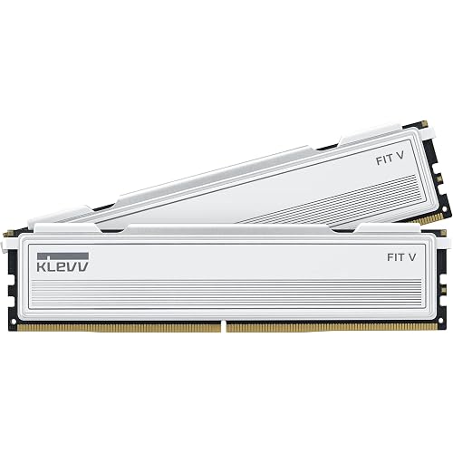 KLEVV FIT V DDR5 32GB (2x 16GB) 6000MH/z CL28 Gaming Memory RAM kit XMP 3.0 Non-RGB High Performance Overclocking 28-36-36-76, Game faster with ultra-low CL28