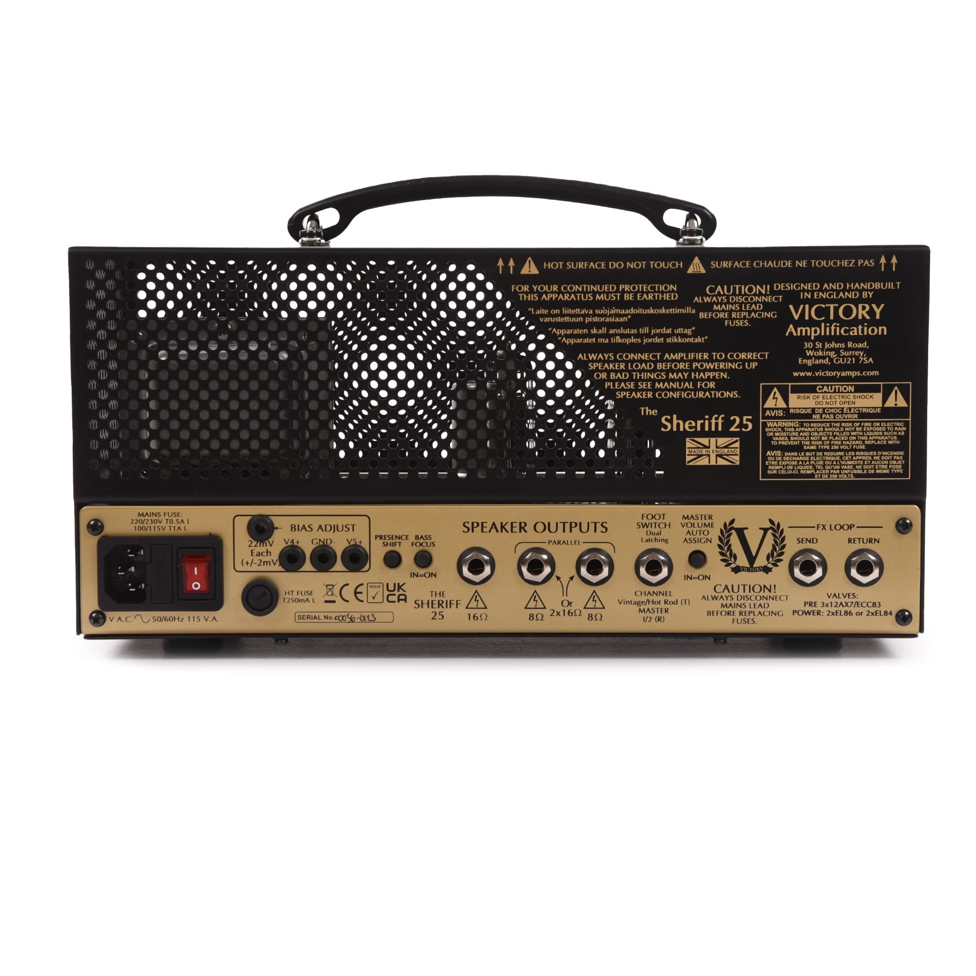 Victory Amplifiers Sheriff 25 V2 Head - Wzmacniacz lampowy head do gitary elektrycznej