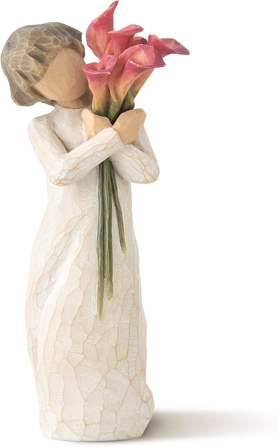 Willow Tree Beautiful Wishes, A Gathering of Beautiful Wishes for You - Love, Health, Happiness, A Gift That Expresses Caring or for Those Who Love Flowers, Sculpted Hand-Painted Figure