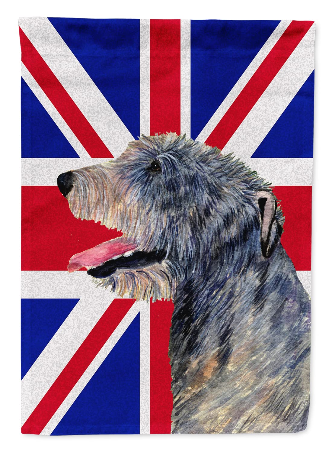 Drapeau Union Jack Irish Wolfhound idéal pour décorer un salon ou un espace de passionné canin