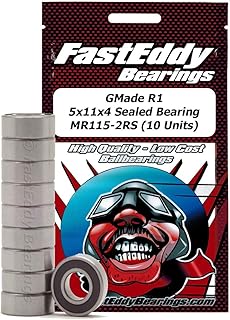 FastEddy Bearings Compatible with GMade R1 5X11X4 Sealed Bearing MR115-2RS (10 Units)