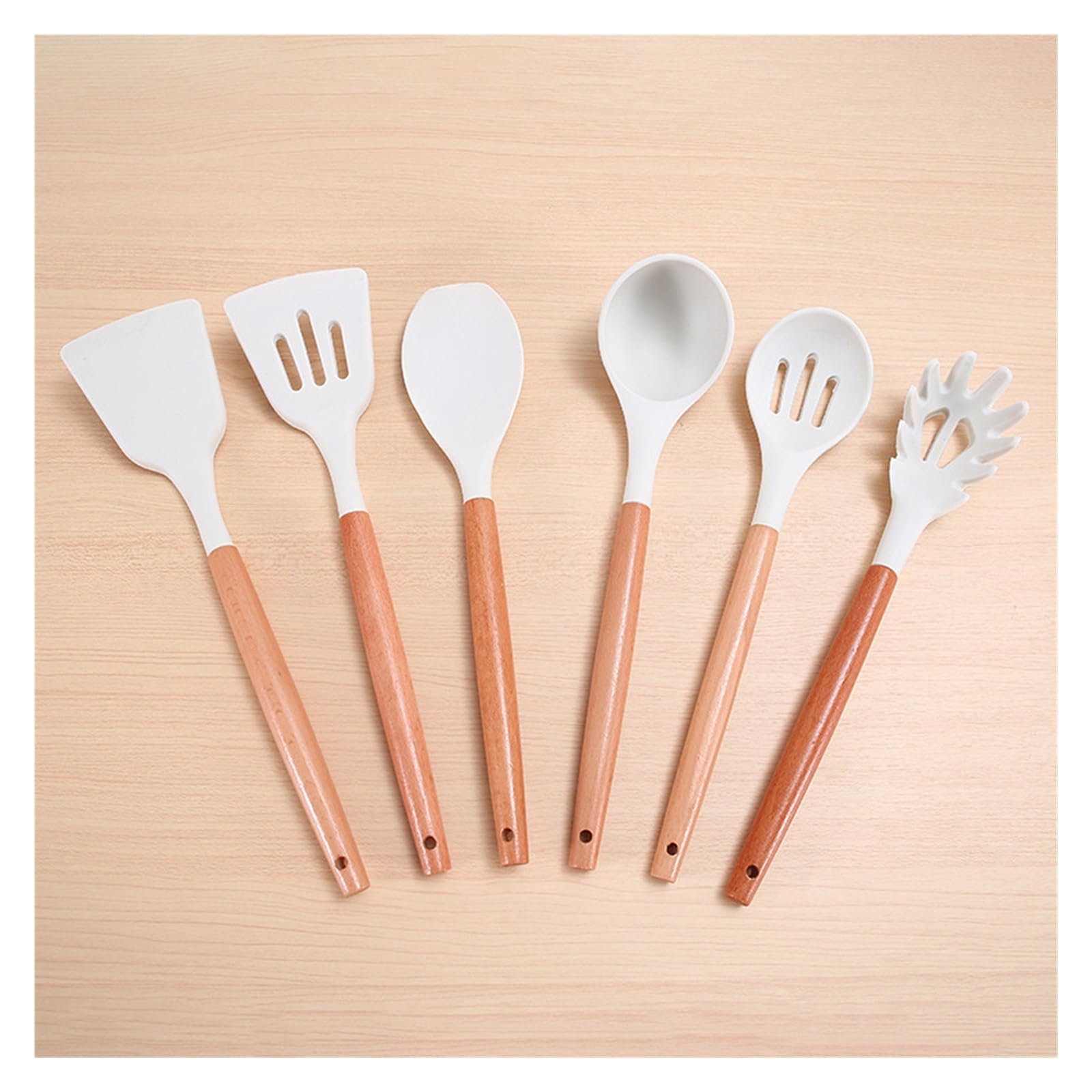 Ustensiles de cuisine RWRAPS ensemble D 6 pièces poignée anti-brûlure accessoires maison