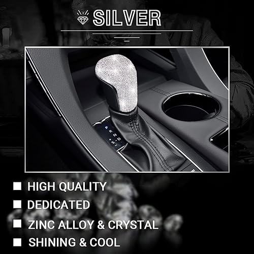 Miniatura 6 de CONGCONG Cubierta interior para Toyota Camry Gear Shift Bling Crystal Brillante Accesorio Compatible con Toyota Camry 2018-2023 Carola 2020-2023