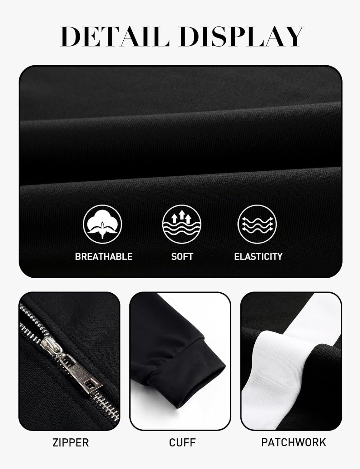 LURANEE Womens Zip Up Sweatshirts Jackets Long Sleeve Casual Bomber Coat Loose Outwear with Pockets - Image 6