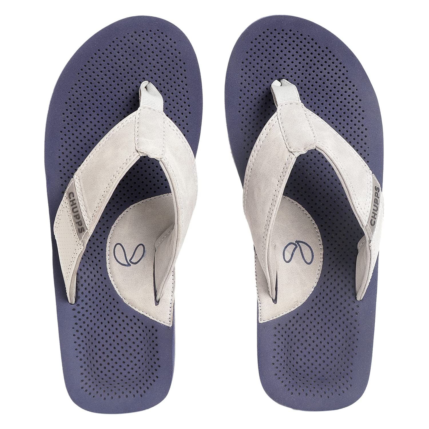 CHUPPS Men's Wyld Flip flop, Solid URO Foam V-Strap Flip-Flop (Anti-Skid, Shock Absorption & Cushioned) for Super Comfort Slipper