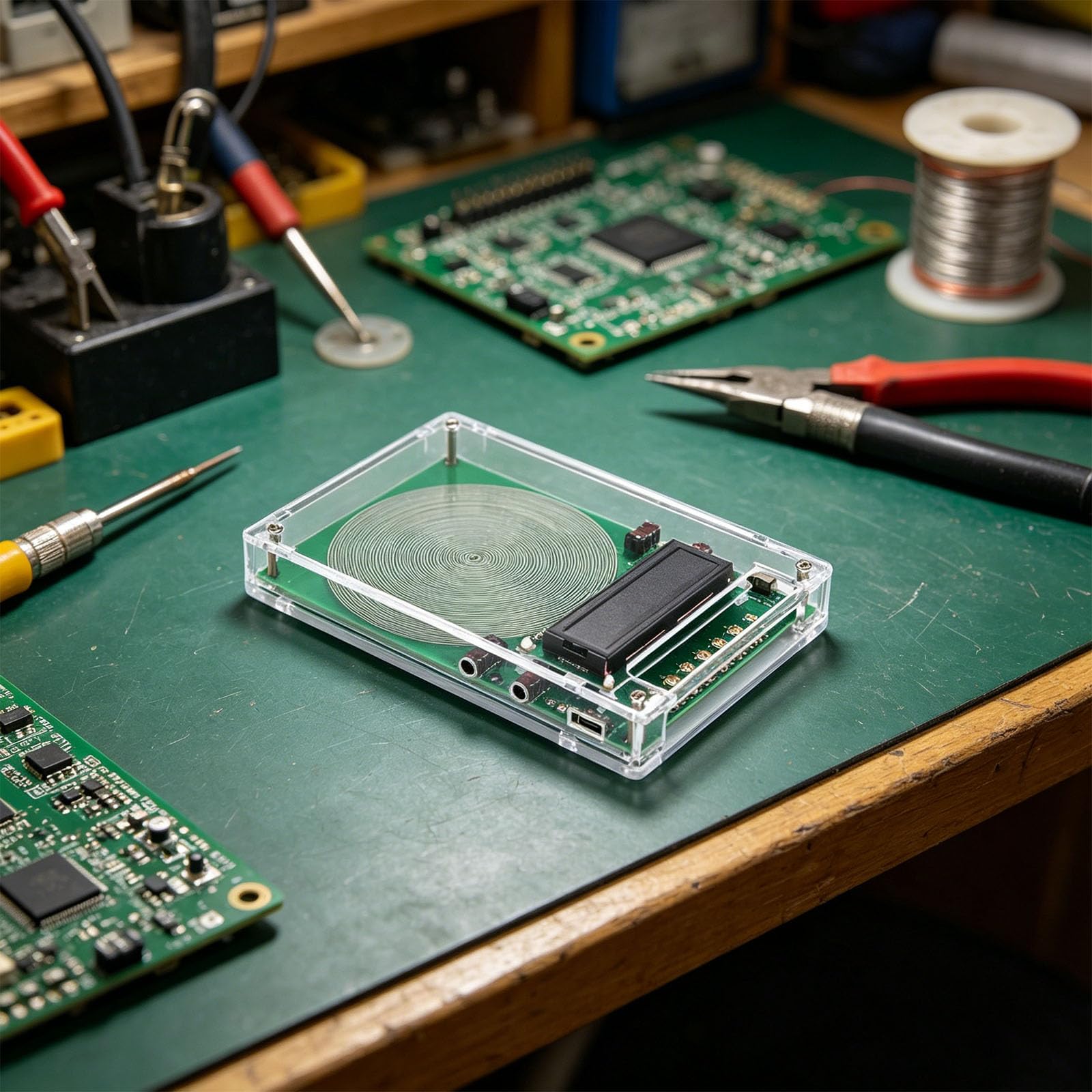 Dispositif générateur de fréquence LCD avec contrôle par clavier, unité de sortie alimentée par USB pour les démonstrations en classe et les études en laboratoire, générateur de fréquence réglable,